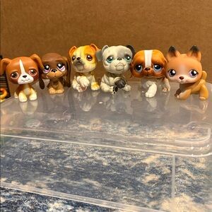Set of Vintage Littlest Pet Shop dogs